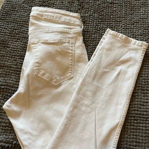 White skinny jeans H&M